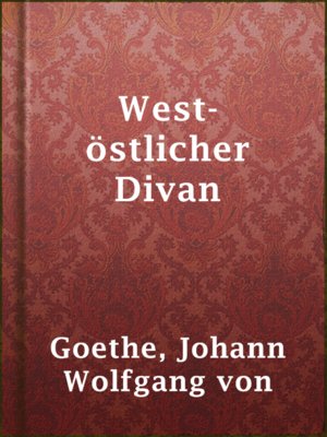 cover image of West-östlicher Divan